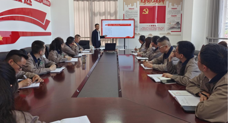 恪守“六大紀(jì)律” 筑牢思想根基——集團(tuán)黨委委員、紀(jì)委書記赴朝物開投公司黨支部講授專題黨課